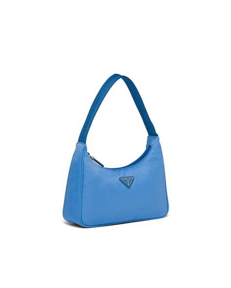 prada re edition blue bag|Prada nylon bag re edition.